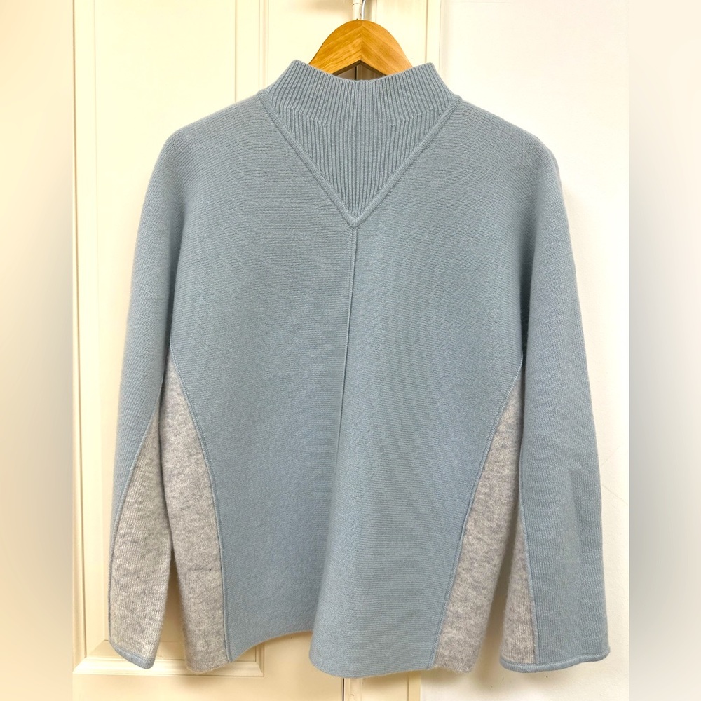 Cashmere Double Face Mockneck Sweater